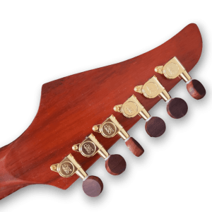 Custom Made Waterfall Burl Maple Carve Top Faded Trans Green Burst Finish Electric Guitar - Image 5