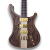 Custom Made Bass Engrave Carved Lemmy Kilmister Walnut Body 4004 Style Electric Bass