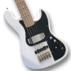 Custom Made White Jazz 5 Strings Electric Bass