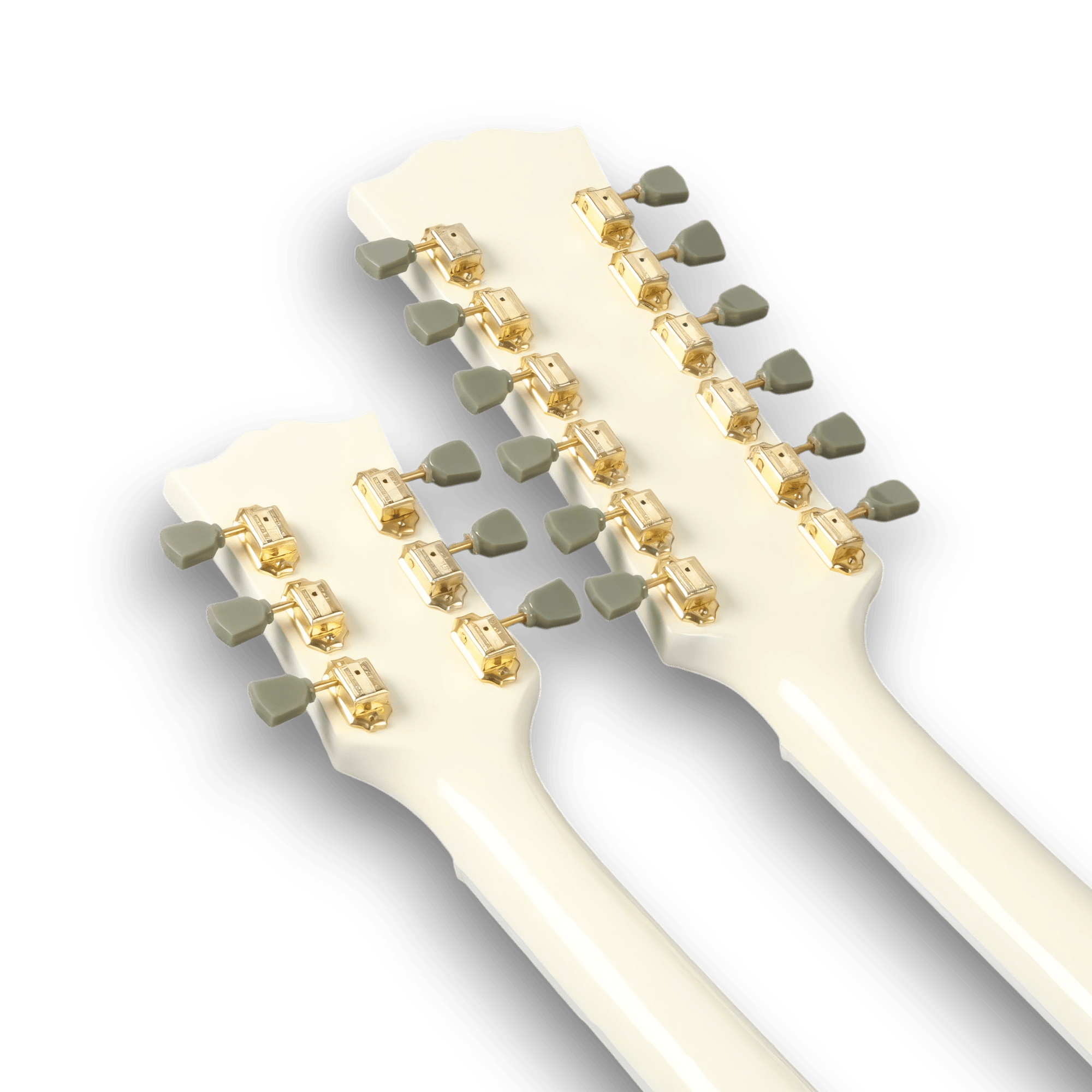 Custom Made White SG Style 1275 Double Neck Don Felder Electric Guitar 12 & 6 Strings - Image 5