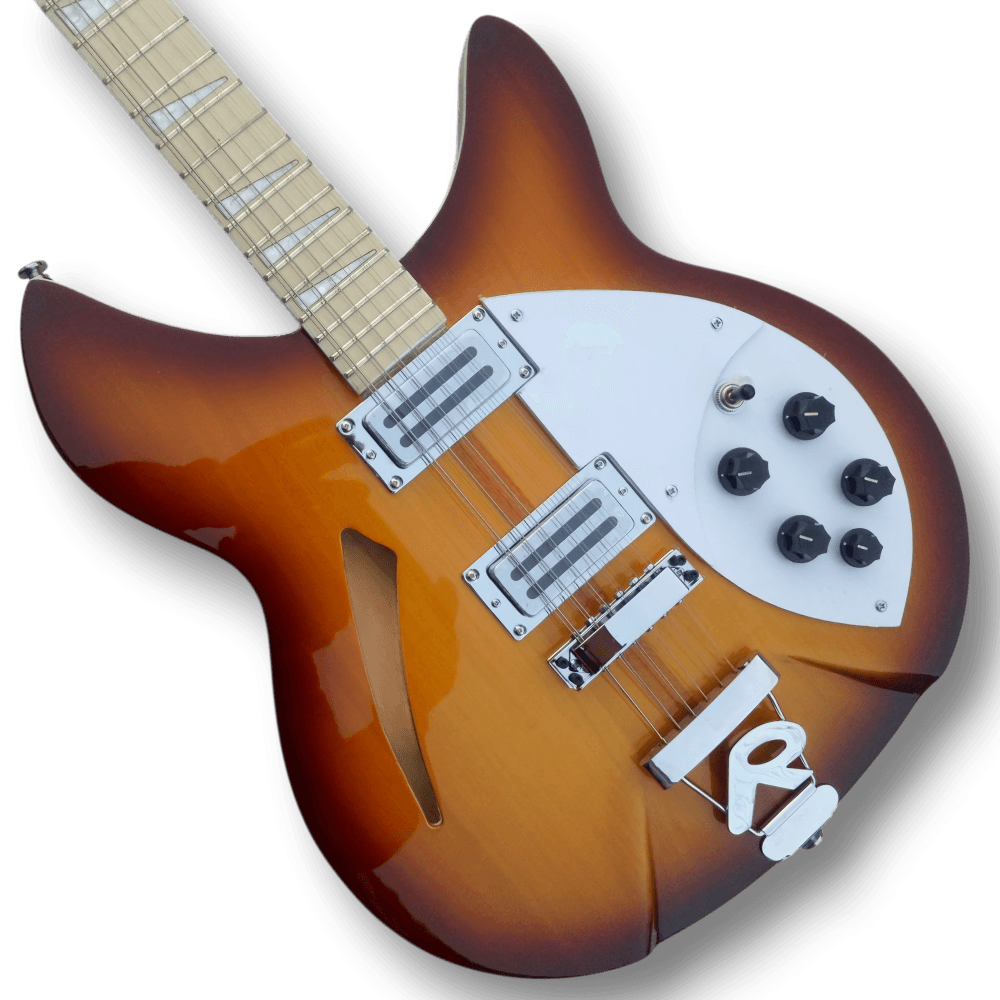 Custom Made 330/12 Style Sunburst 12 String Electric Guitar
