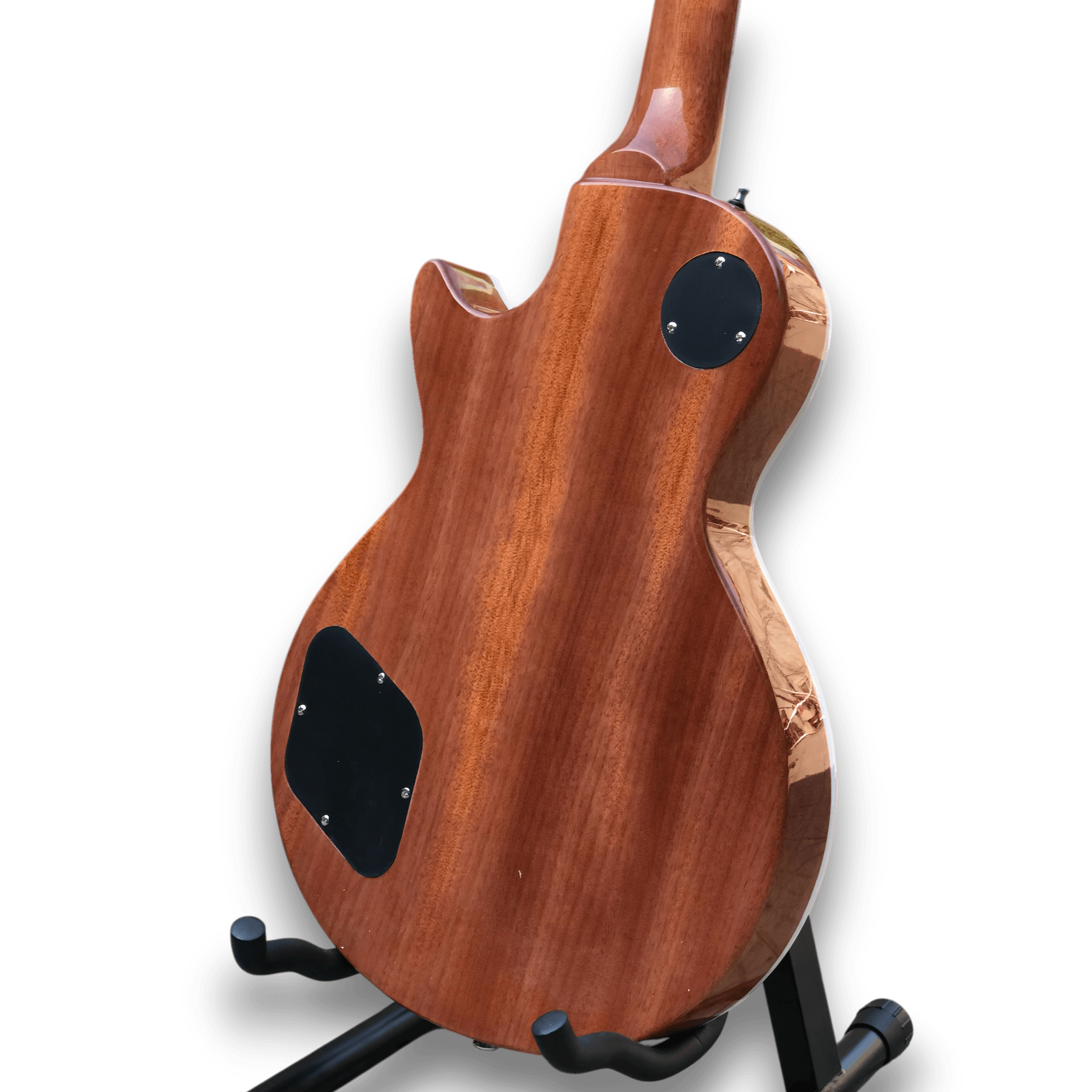 Custom Made Rainbow Color Flame Maple Top LP Style Electric Guitar - Image 2