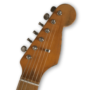Custom Made Heavy Relic Style Aged White Electric Guitar - Image 3