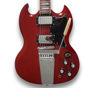 Custom Made Supreme Robby SG Style Krieger Vintage Cherry Electric Guitar