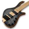 Custom Made 6 Strings Bass Patriot Flame Maple Top Neck-Through-Body Electric Bass