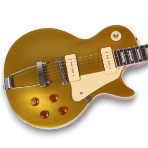Custom Made LP Style P90 Pickup Goldtop Electric Guitar
