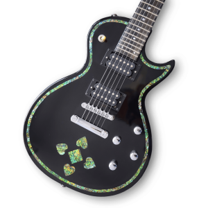 Custom Made Abalone Sapphire Heart Abalone Electric Guitar