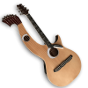 Custom Made Eclipse Harp Acoustic Guitar Double Neck Guitar