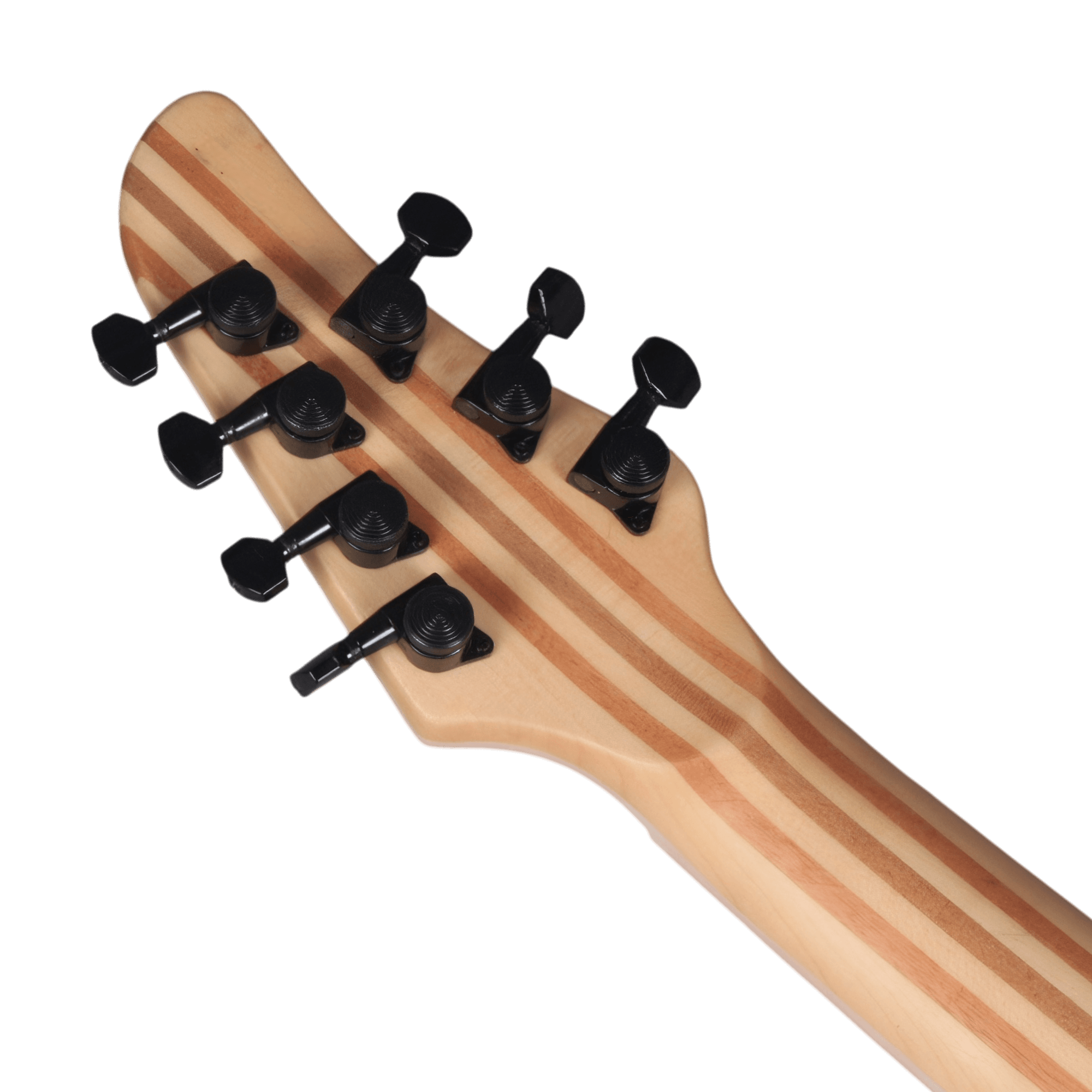Custom Made Regius 7 Lava Burst Flame Maple Top Neck-Through-Body Electric Guitar - Image 4