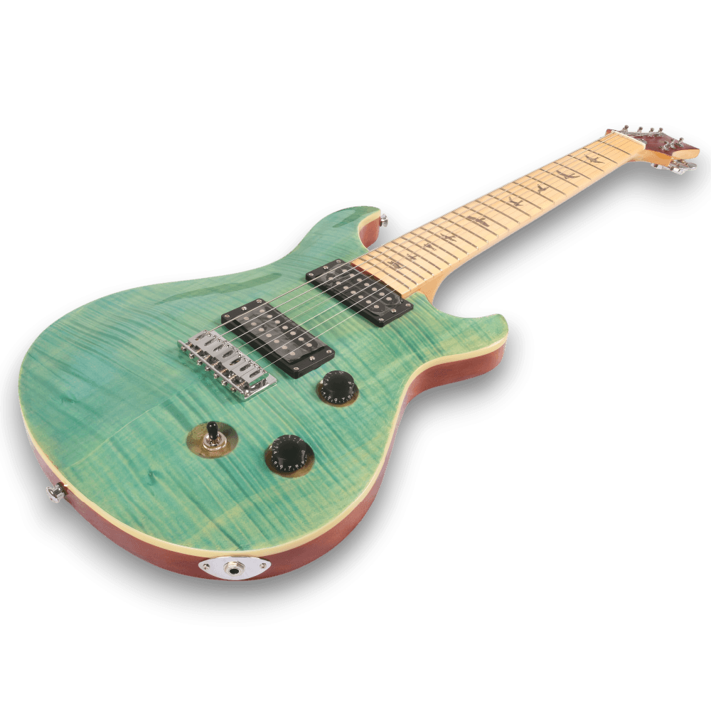 Custom Made Green Burst Flame Maple Top 6 Strings Electric Guitar