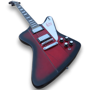 Custom Made Burgundy Burst Firebird Style Electric Guitar