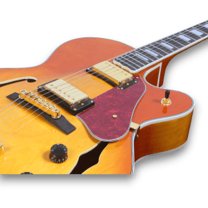 Custom Made Sunburst L-5 Style Hollowbody Electric Guitar - Image 2