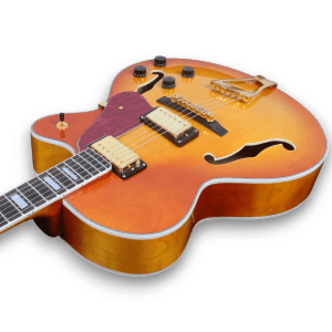 Custom Made Sunburst L-5 Style Hollowbody Electric Guitar - Image 4