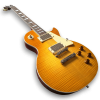 Custom Made Flame Maple Top Honeyburst LP Style Electric Guitar