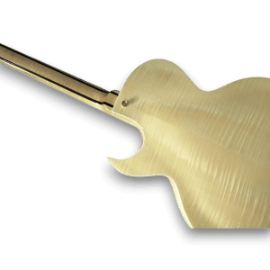 Custom Made Flame Maple Top Natural Wood Finish Byrdland Style Hollow Body Jazz Electric Guitar - Image 3