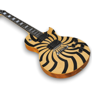 Custom Made LP Style Zakk Wylde Natural  Wood Buzzsaw Electric Guitar