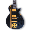 Custom Made Black Guitar Iron Cross LP Style Hetfield Electric Guitar