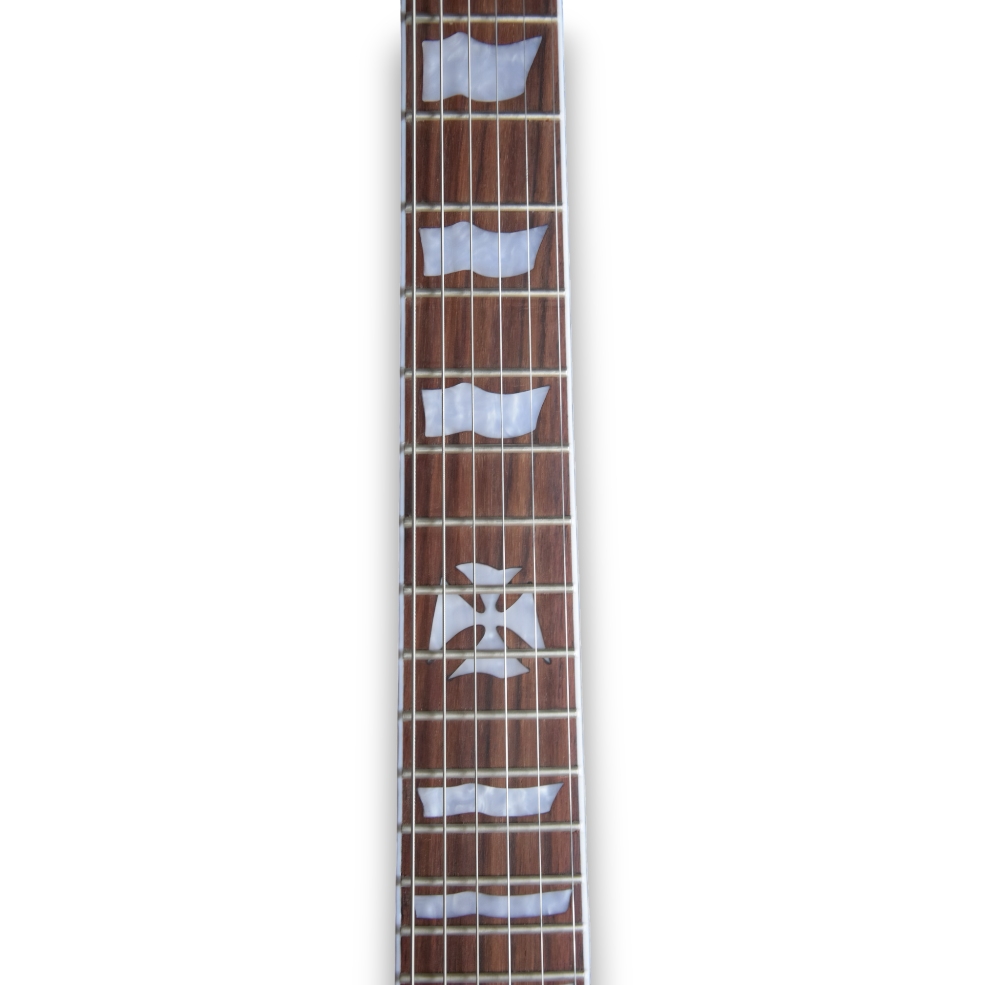 Custom Made Black Iron Cross Guitar LP Hetfield Style Electric Guitar - Image 4