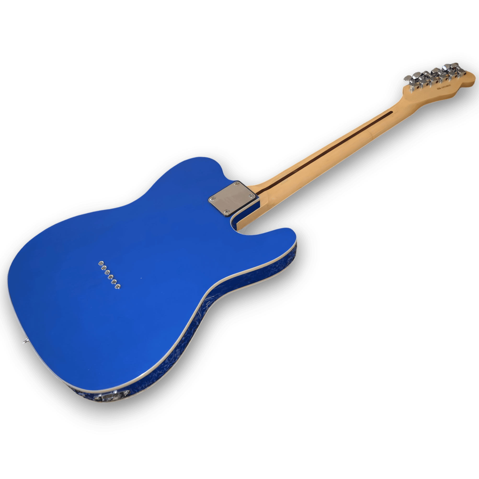 Custom Made Left Handed Tele Style Blue Electric Guitar - Image 4