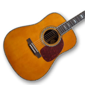 Custom Made Acoustic D-45 Guitar with Fishman Pickup and Abalone Binding & Inlay