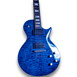 Custom Made CS6 High Glossy Blue Burst Quilted Maple Top 6 Strings Electric Guitar