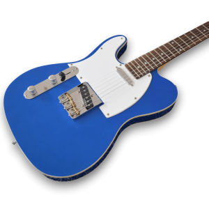 Custom Made Left Handed Tele Style Blue Electric Guitar