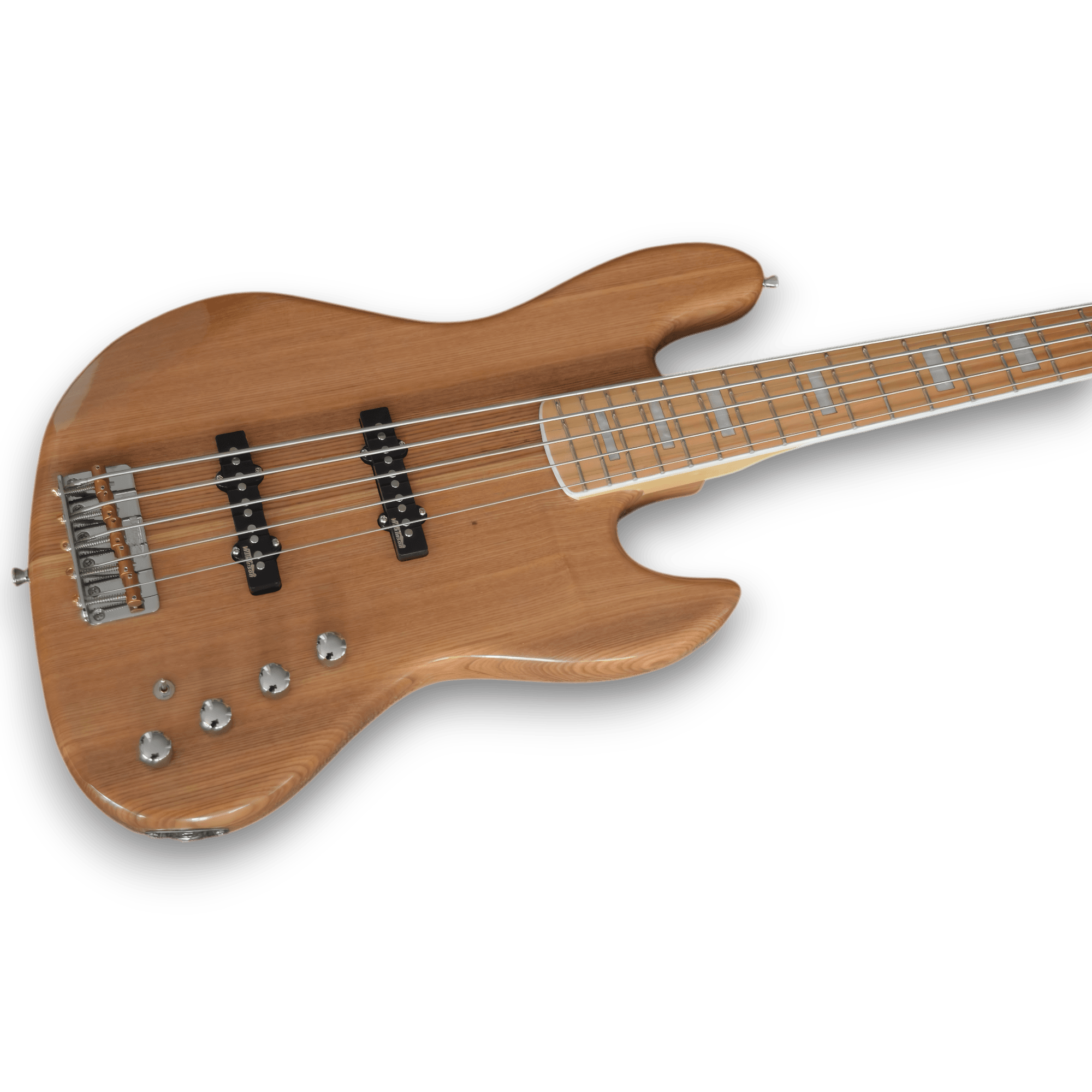 Custom Made Maple Wood Jazz Bass 5 Strings Bass