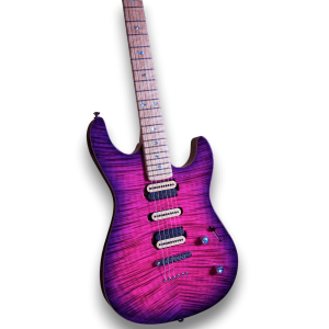 Custom Made CT6 High Glossy Purple Burst  Flame Maple Top 6 Strings Electric Guitar