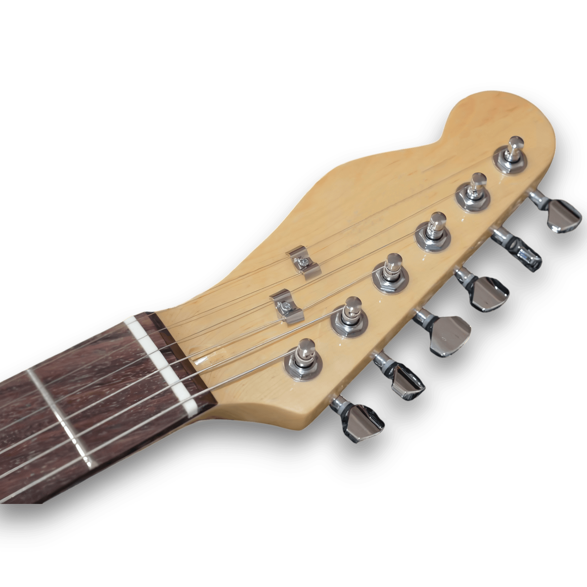 Custom Made Left Handed Tele Style Blue Electric Guitar - Image 3