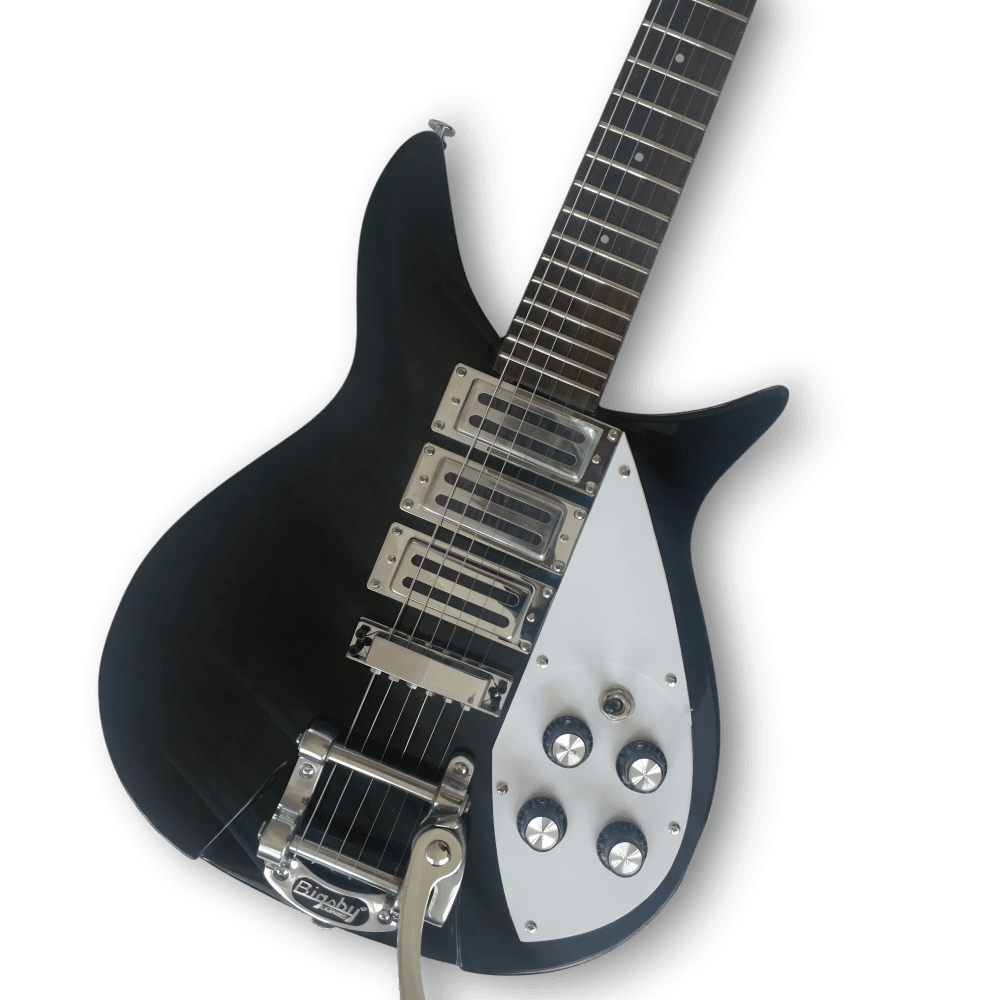 Custom Made 325 Style Bigsby Trmolo Black 6 Strings Electric Guitar