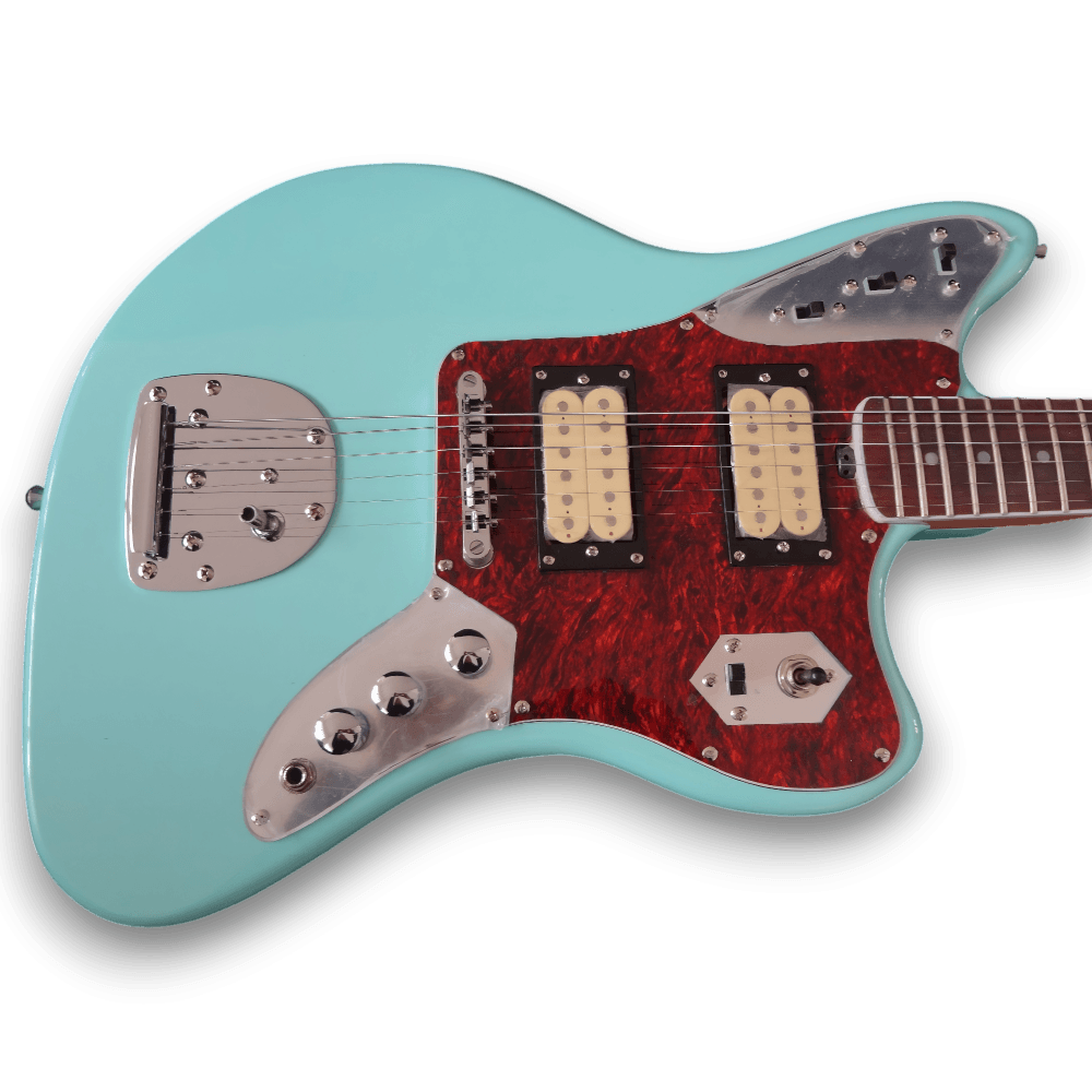 Custom Made Daphne Blue Kurt Cobain Jaguar Electric Guitar