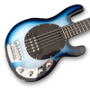 Custom Made Ernie Ball Blue Burst 5 Strings Electric Bass
