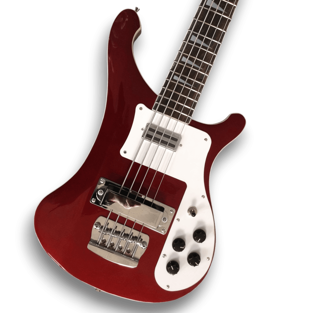 Custom Made 4003 Red Color 5 Strings Electric Bass