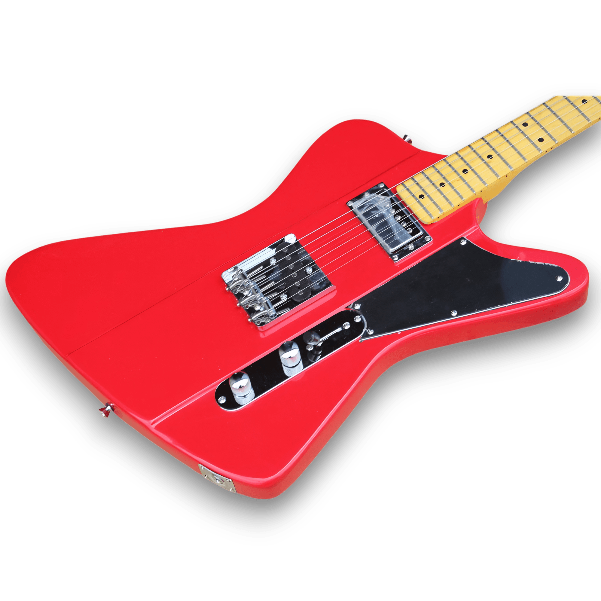 Custom Made Red Firebird Style Electric Guitar
