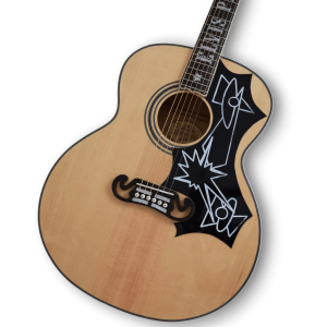 Custom Made Elvis Acoustic Guitar SJ200 Natural Wood