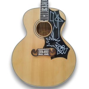 Custom Made Elvis Acoustic Guitar Style SJ200 Natural Wood Acoustic Guitar