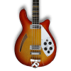 Custom Made Fireglo 4005 Style Semi-Hollow Body 4 Strings Electric Bass