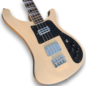 Custom Made 4003 Style Natural Wood 4 Strings Electric Bass