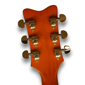 Custom Made Orange Falcon Style Hollow Body 6 Strings Electric Guitar - Image 4
