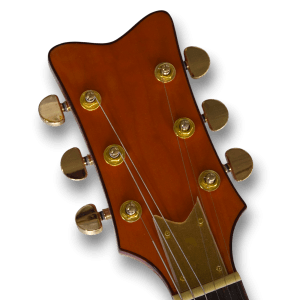 Custom Made Orange Falcon Style Hollow Body 6 Strings Electric Guitar - Image 2