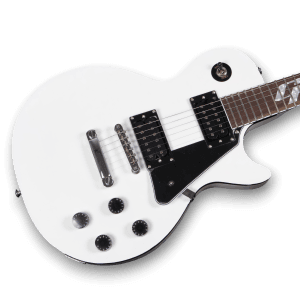 Custom Made White LP Style Electric Guitar