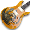 Custom Made Yellow Flame Maple Top Dragon 2000 Style Electric Guitar
