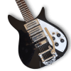 Custom Made Black 325 Style with Bigsby 6 Strings Electric Guitar