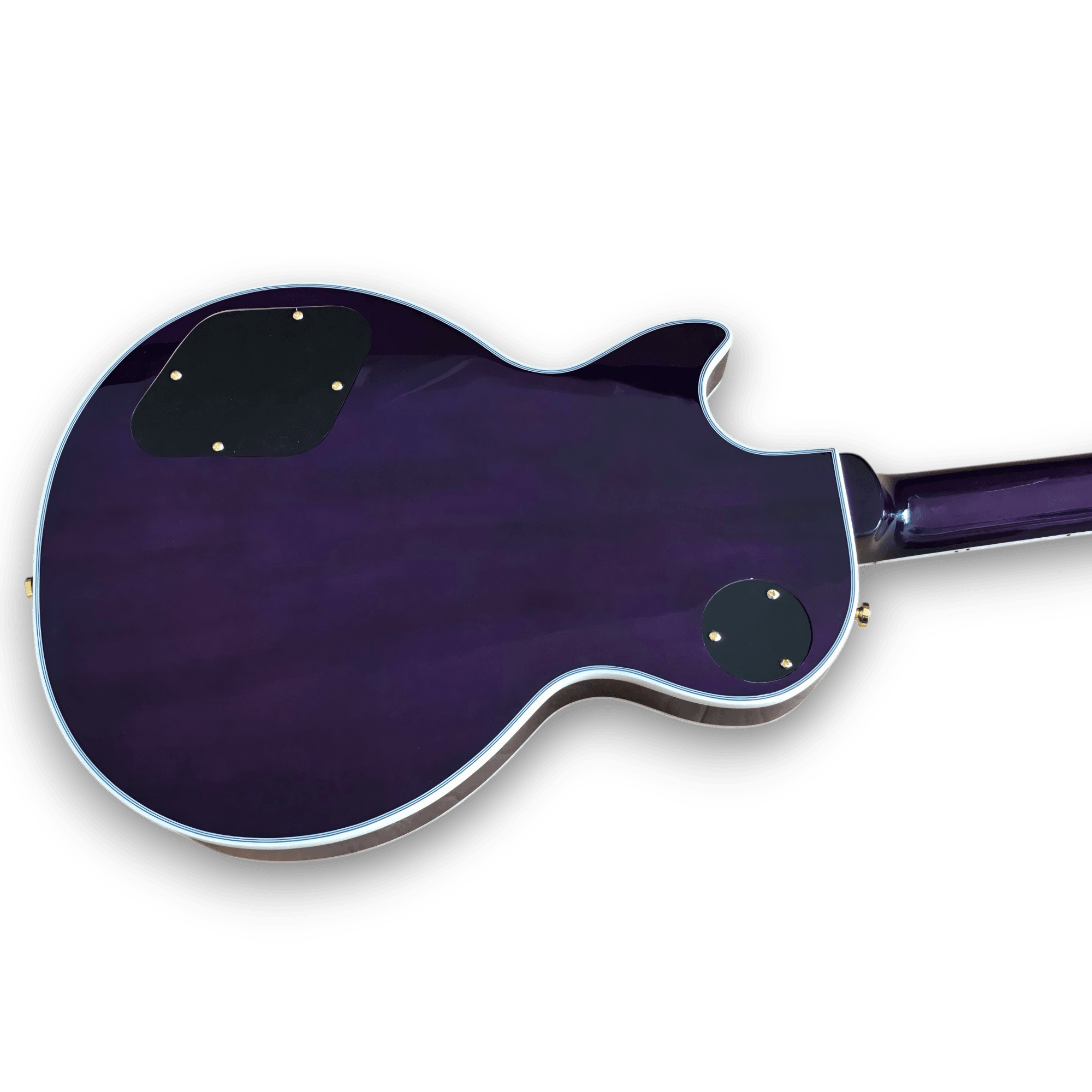 Custom Made Purple Burst Tiger Maple Top LP Style Electric Guitar - Image 5