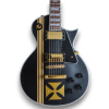Custom Made Black Iron Cross Guitar LP Hetfield Style Electric Guitar