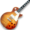 Custom Made Sunburst LP Style Flame Maple Top Electric Guitar