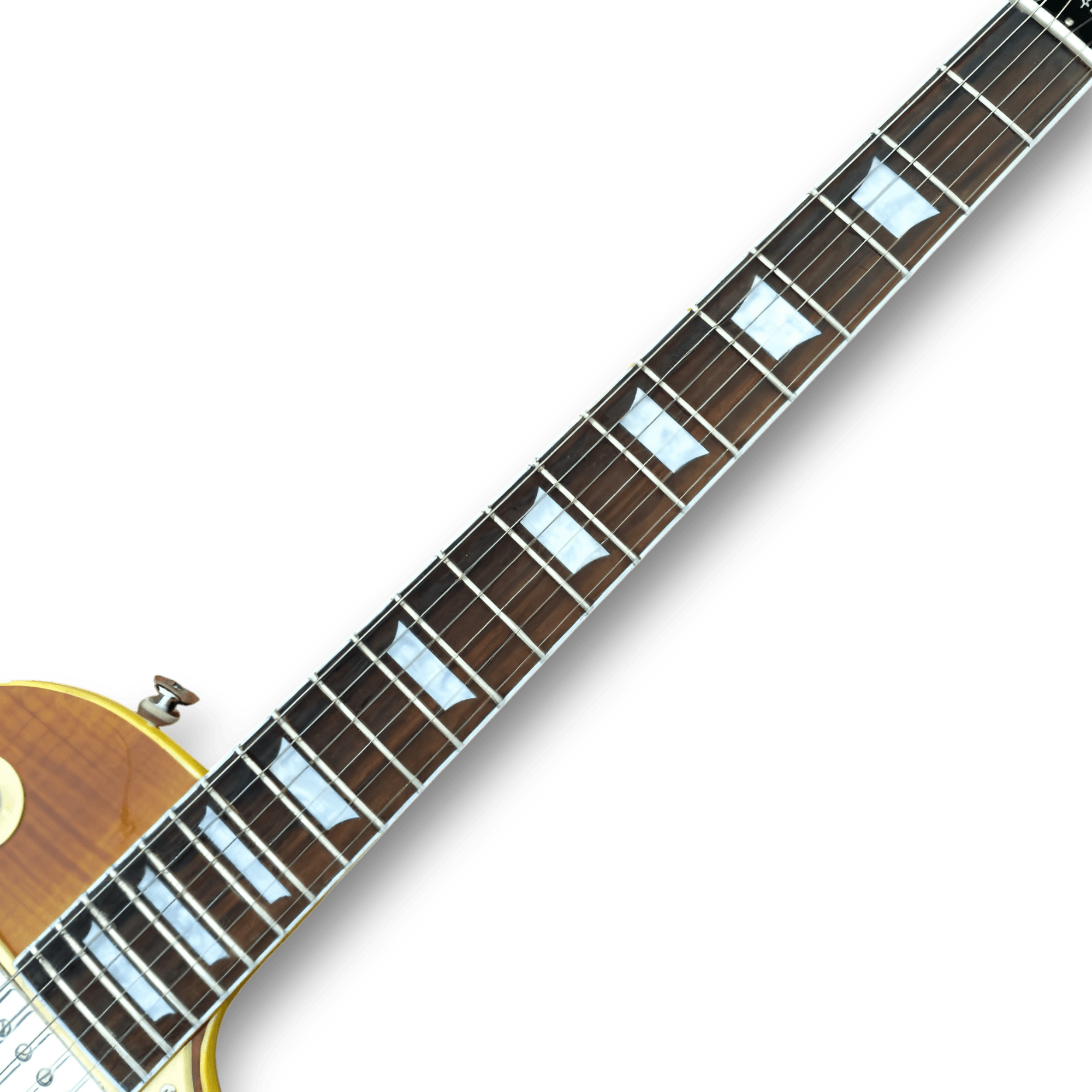 Custom Made Sunburst LP Style Flame Maple Top Electric Guitar - Image 2