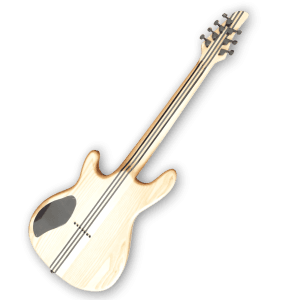 Custom Made Regius 7 Strings Gothic Monolith Black Graining Red Matt Neck-Through-Body Electric Guitar - Image 5
