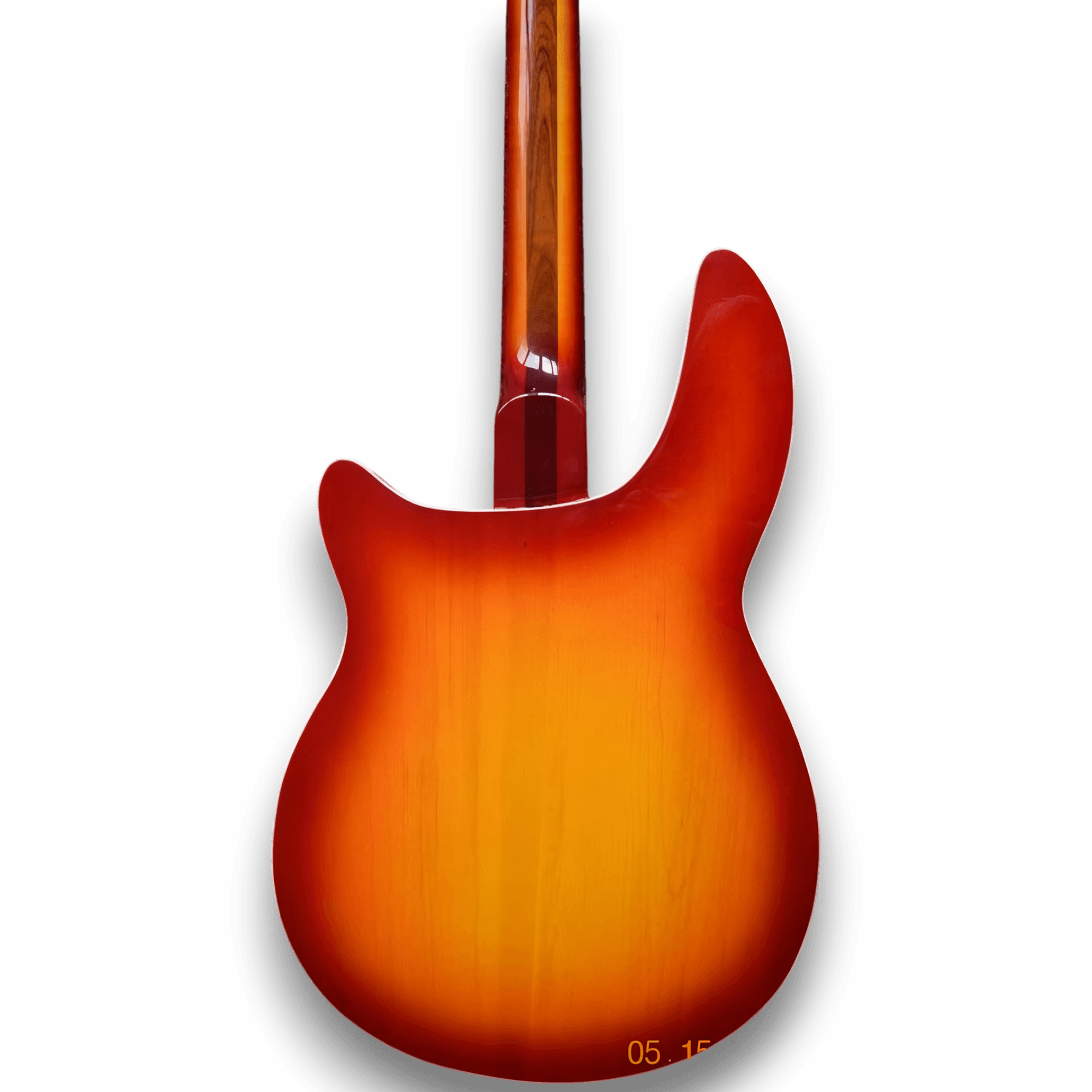 Custom Made 4005 Fireglo Style Semi-Hollow Body 4 Strings Electric Bass - Image 6