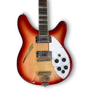 Custom Made Fireglo Semi-Hollow Body 360 Style 12 String Electric Guitar